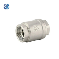 Clapet anti-retour à disque unique en acier inoxydable HanQian H12W-16P, type wafer, avec joint EPDM, commande manuelle, prix usine