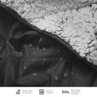 Manta de Estadio Acolchada de Vellón de 350 GSM, Gruesa, Impermeable, a Prueba de Viento y Lavable a Máquina para Camping al Aire Libre, Picnic y Playa