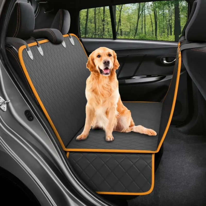 Dog Back Seat Car Cover Protector Waterproof Scratchproof Nonslip Hammock Dog Car Seat Cover