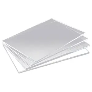 Personnalisé transparent incolore clair acrylique PMMA plexiglas feuille panneau panneau plaque coupée à la taille feuille acrylique plexiglas