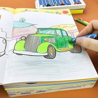 Libro de colorear personalizado para niños, suministros de arte, juego de libro para colorear, Animal Floral y patrón, Super pintor