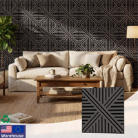 Nouveau panneau acoustique moderne Akupanel avec matériau HDF écologique, décoratif pour les murs du salon et de la chambre