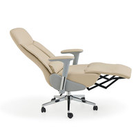 Chaise de Direction Ergonomique Moderne pour Bureau, avec Inclinaison Automatique BIFMA, Accoudoirs 3D, Cuir PU, Mousse Haute Densité, Roulettes Silencieuses – Idéale Hôtels et Bureaux