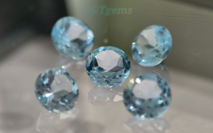 4,0-5,0 mm ronde Zwitserse blauwe topaas edelsteen, A+ kwaliteit natuurlijke losse steen - Premium blauwe topaas - Product Image 4