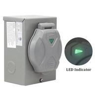 Generator 30 Amp kotak Inlet daya NEMA L5-300P kotak Inlet daya untuk 3 kabel Generator Prong 125/250V saklar Transfer