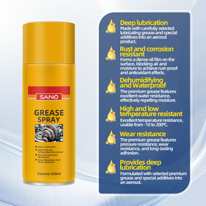 สเปรย์จาระบี SANVO สำหรับบ้านและรถยนต์ ทนความร้อนสูง 450 มล. สารป้องกันสนิม น้ำมันหล่อลื่น สเปรย์ดูแลรักษารถยนต์ - Product Image 3