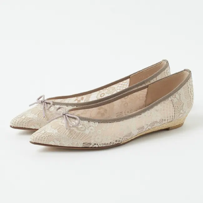 Lace ballet flats