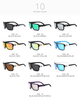 DUBERY 2026 Lunettes de soleil unisexes tendance, prix de gros, polarisées, bleues et rouges, achat en vrac, monture PC