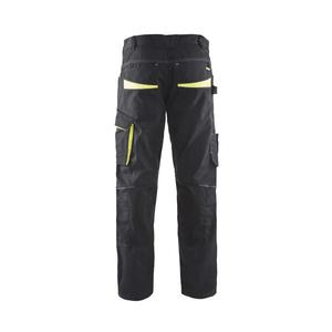 BLAKLADER - 149513309933C56 Service Tpantalon avec stretch Noir/Jaune-PANTALON DE TRAVAIL EAN 7330509544365 PANTALON DE TRAVAIL CARGO - Product Image 2