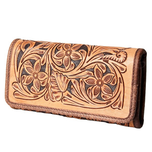 Wholesale <b>Summer</b> New Fashionable Style Ladies' Stylish Vintage Handmade Tooling Shopping <b>Bag</b> with PU Lining Vintage Clutch - Product Image 1