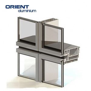 Skyscrape không thấm nước khung nhôm cấu trúc tường Rèm Kính chi phí cho mỗi Mét Vuông Tường Rèm Kính - Product Image 5