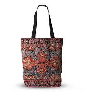 Bohemian ethnic canvas bag Turkish Persian pattern one-shoulder canvas shopping bag BOHO TOTEBAG