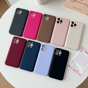 มีช่องเสียบการ์ดในตัวเคสโทรศัพท์มือถือสีทึบ TPU สำหรับ iPhone 17 16 15 Air 14 13 12 Plus Pro MAX อุปกรณ์เสริมฝาครอบป้องกัน - Product Image 5