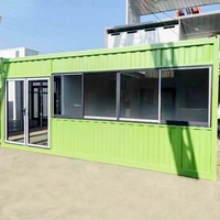 Casa Contenedor Modular Comercial Personalizada con Certificación CE, Estructura de Acero Ligero, Resistente al Fuego y al Viento, para Oficinas, Hoteles
