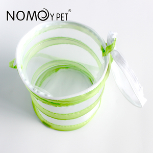 Nomoy กรงสัตว์เลี้ยงสีเขียวและสีขาวพกพาง่ายกล่องผีเสื้อ NFF-70ตาข่ายแมลงทรงกระบอก - Product Image 2