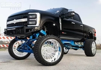 Jantes forgées FANXI entièrement noires 22x12 20x10 24x12 24x14 26x14 26x16 8 trous 8x180 8x165.1 8x170 pour Ford F250 avec grands enjoliveurs