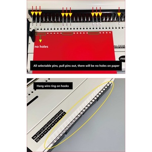 Adjustable Wire <strong>Binding</strong> <strong>Machine</strong> Punch 25 Sheets Paper Binder - Product Image 4