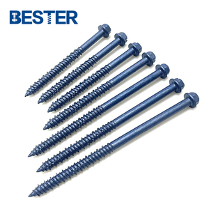 Acero inoxidable SS 410 cabeza de arandela hexagonal ranurada ancla de hormigón azul Tapcon tornillo de mampostería <span class=keywords><strong>para</strong></span> <span class=keywords><strong>ladrillo</strong></span> - Product Image 1