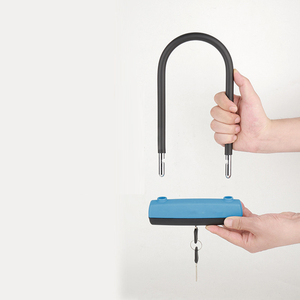 Steel Silicone Longer D <strong>Shape</strong> <strong>U</strong> <strong>Lock</strong> Electric Bike <strong>Lock</strong> for Bicycle Motorcycle