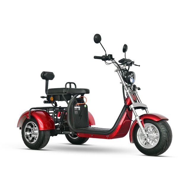 Model CP-3.0 Good Look Electric Tricycles 2000W 12AH/20AH/40AH Double Seat Citycoco Adults 3 Wheel Trike Electric Scooter