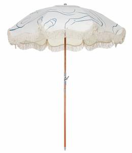 Parasol <span class=keywords><strong>de</strong></span> plage <span class=keywords><strong>de</strong></span> luxe à bord festonné <span class=keywords><strong>avec</strong></span> franges, parasol vintage portable en bois inclinable, auvent en toile UV50+ <span class=keywords><strong>avec</strong></span> sac <span class=keywords><strong>de</strong></span> transport - Product Image 5