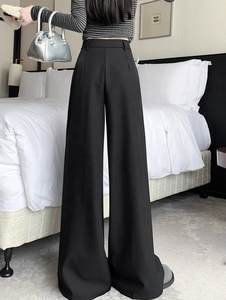 Pantalons larges pour femmes, nouvelles arrivées été 2025, pantalons droits amples et drapés haut de gamme pour petites silhouettes - Product Image 6