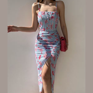 Jupes printemps 2024 personnalisées pour femmes XXL plus, ensembles de jupes <span class=keywords><strong>midi</strong></span> deux pièces plissées taille été/ - Product Image 5