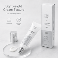 Roll-on éclaircissant à la caféine pour les cernes et les ridules, applicateur de massage rafraîchissant, formule douce, crème contour des yeux