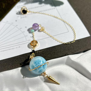 หินคริสตัลรูปลูกตุ้มทรงกลมขนาดใหญ่จากธรรมชาตินาฬิกาคาถาสำหรับแขวนรถเป็นของขวัญ - Product Image 2