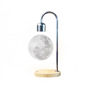 Kreative LED schwimmende Mond lampe 3d Druck lampe Nachtlicht magnetisch schwebende Mond Tisch lampe