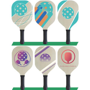 Raquette de pickleball en bois de peuplier du fabricant Raquette de pickleball imprimée de logo personnalisable - Product Image 5