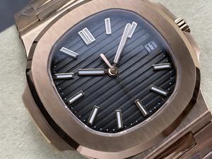 Reloj Mecánico de Lujo, Super Calidad, Resistente al Agua, 40mm, Fábrica DDF, Movimiento ETA 324, 5711, 141g, Oro Rosa, PP - Product Image 3