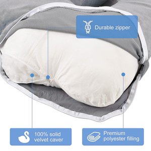 Usine AOKA personnalisé diverses spécifications oreiller <span class=keywords><strong>de</strong></span> <span class=keywords><strong>grossesse</strong></span> en forme <span class=keywords><strong>de</strong></span> C ou oreiller <span class=keywords><strong>de</strong></span> maternité complet en forme <span class=keywords><strong>de</strong></span> U avec housse lavable - Product Image 5