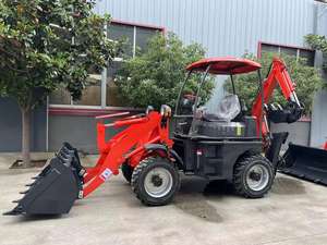 Mesin Backhoe Mini pemuat dengan harga Mini, mesin Excavator Backhoe roda depan 13 Kubaota 2 belakang 2 baru 10 T - Product Image 3