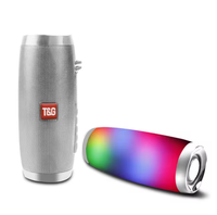 Enceinte Bluetooth portable TG157 10W avec double haut-parleur, lumière LED, radio FM, USB, TF, AUX, rechargeable, mini enceinte de basses, vente en gros