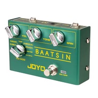 Pédale d'effets de guitare JOYO R-11 8-en-1 Distortion Overdrive avec circuit analogique pur et sonorités à faible perte pour performance de groupe de metal