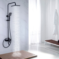 Ensemble de robinets de douche, robinetterie de douche murale découverte, ensemble de douche et robinetterie mélangeur de bain-douche