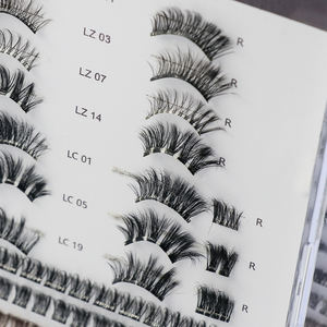 Nouvel arrivage de demi-bande de <span class=keywords><strong>cils</strong></span> auto-adhésifs à presser en fibre végétale pré-collée 5-7 jours Eyeliner <span class=keywords><strong>magnétique</strong></span> longue durée sans colle - Product Image 3