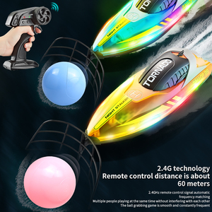 Nuovo modello HJ819T luci di controllo del gioco LED giocattolo per bambini ad alta velocità 2.4GHz <span class=keywords><strong>RC</strong></span> acqua barca da calcio - Product Image 6