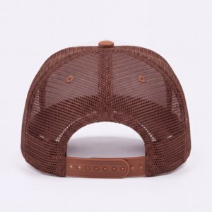 Gorra de Campamento de 5 Paneles, Ajustable, Estructurada, de Gamuza Sintética, con Apliques Bordados Personalizados con Logotipo de Hojas/Puntos, de Lujo, al por Mayor, T&L - Product Image 3