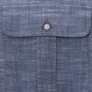 Camisa informal de manga larga gris azulado de alta calidad para hombre, 100% algodón, para uso diario - Product Image 5