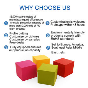 Toptan renkli 100% PU köpük küp eğlenceli canlı dokunmatik oyuncaklar sünger büyük köpük blokları - Product Image 5