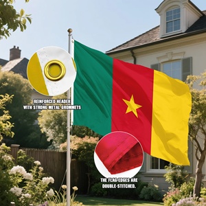 Bandera Nacional de Camerún Impresa Digitalmente en Colores Brillantes, 90x150cm, Bandera Personalizada de Camerún, Tricolor, Poliéster 100D - Product Image 5