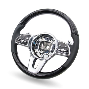Volante Clásico <span class=keywords><strong>de</strong></span> Madera <span class=keywords><strong>de</strong></span> Durazno para <span class=keywords><strong>Mercedes</strong></span> Benz W126 W163 W205 W222 C43 C197 GLC 43 CLA 250 - Product Image 3