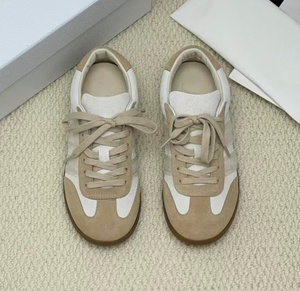 2026 New Dio Ribbon Retro Training <b>Shoes</b> - Elk Leather Classic Beige Color Casual Sports <b>Shoes</b> for Women - Product Image 6