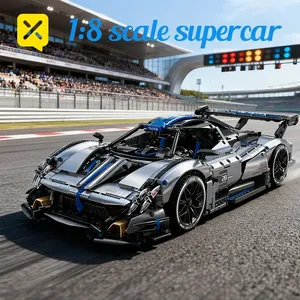 88806 Pagani Technical Super Racing Sport Car Supercar Hypercar <span class=keywords><strong>1</strong></span>:8 Modellino Mattoncini da Costruzione Giocattoli Regali di Natale - Product Image 2