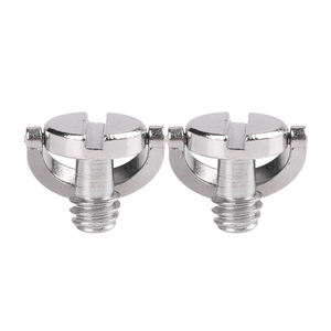 <span class=keywords><strong>Vis</strong></span> de caméra en acier inoxydable 1/4 "-20 avec anneau en D, cloison sèche cachée, trépied moleté en métal, fendu, salle de bain, longue Base fixe - Product Image 2