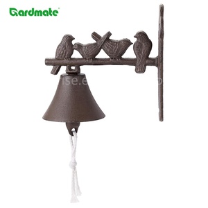 Timbre de puerta de pájaro moderno de hierro fundido para interior/exterior montado en la pared Ornamental respetuoso con el medio ambiente para uso en granjas - Product Image 2