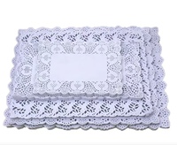 100 pièces de napperons en papier rectangulaires de 30*40 cm pour la décoration de table et les accessoires de pâtisserie