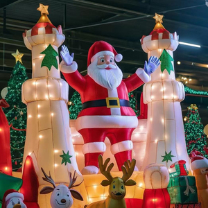 Globos <span class=keywords><strong>de</strong></span> Papá Noel iluminados inflables <span class=keywords><strong>de</strong></span> Navidad <span class=keywords><strong>de</strong></span> 10 a 30 pies personalizados para fiestas <span class=keywords><strong>de</strong></span> Eventos Decoración comercial <span class=keywords><strong>de</strong></span> <span class=keywords><strong>Plaza</strong></span> Park - Product Image 2
